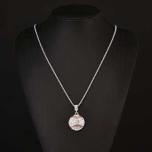Kalung Loket Besbol Set Berlian Klasik, Untuk Pencinta Fesyen, Terlaris baddies  chain