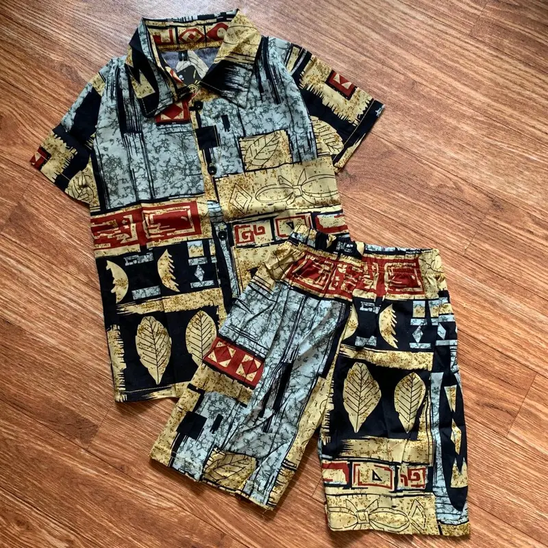 SETELAN ANAK RAYON UMUR 1-10TAHUN Hitam Laki-Laki Perempuan 2