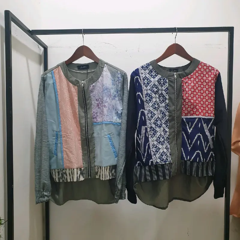 Janitra Jaket, Jaket etnic, bomber etnic, jaket batik, bomber batik 1