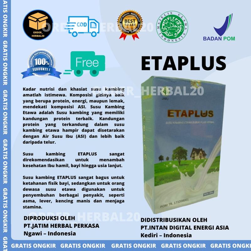 ETAPLUS SUSU KAMBING ETAWA BUBUK UNTUK DIABETES, PERNAPASAN, MENGUATKAN TULANG DAN GIGI Dairy Manis 2