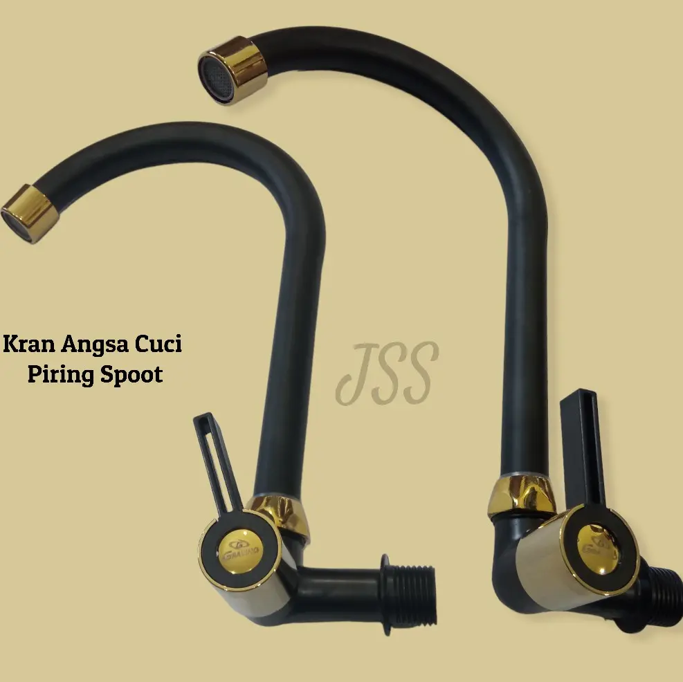 KRAN ANGSA EKONOMIS STAINLESS / ANTI KARAT CUCI PIRING MURAH MERIAH | Kran Ansa Spot Black Gold