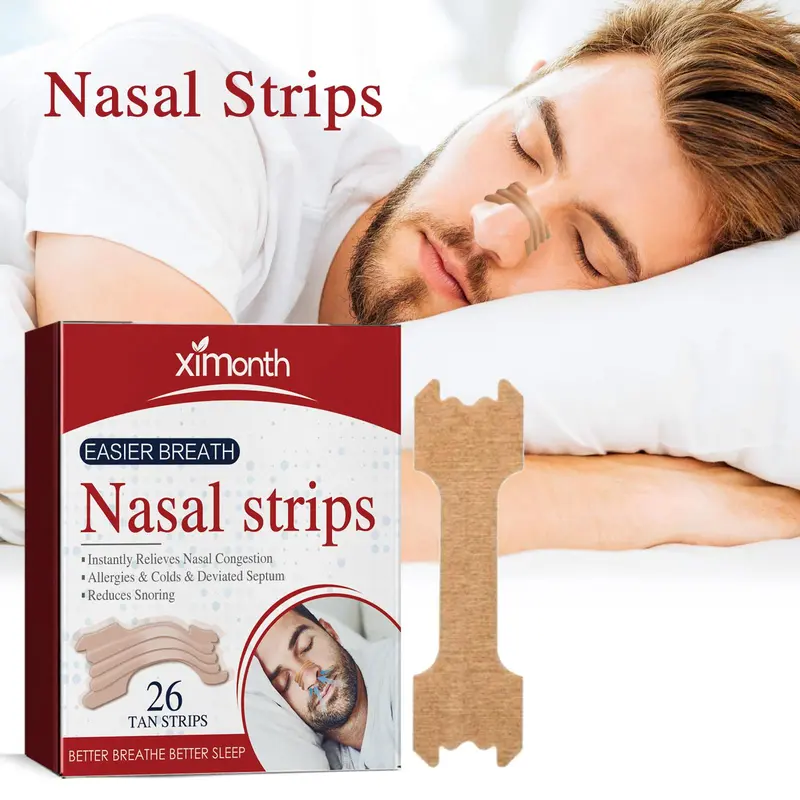 Nasal Strips, Nasal Strips for Nasal Congestion, Breathable Nasal Strips for Men & Women, Sleep Aid Products 2
