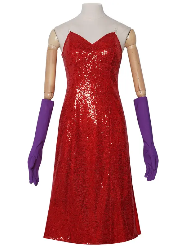 Women's Glitter Sequins Dress with Gloves & Transparent Straps, Sexy Sleeveless Cami Dress for Party Club Dating, Ladies Clothes for All Seasons 0
