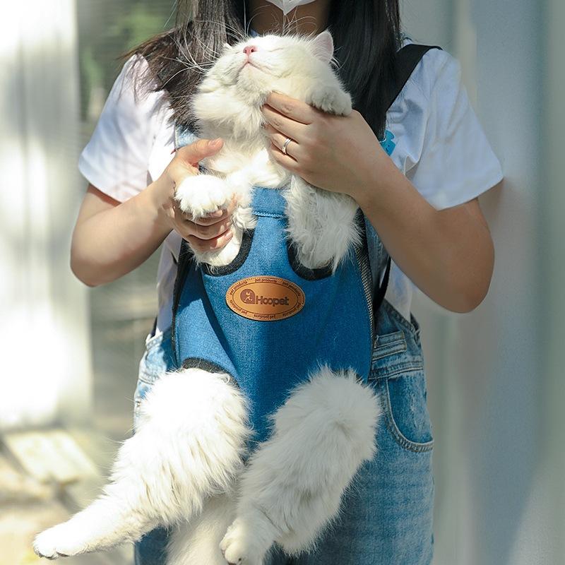 （Pet Time）Pet Carrier Bag Outdoor Backpack Cat Dog Carrier Breathable backpack Portable cat and pet bag for going out 2