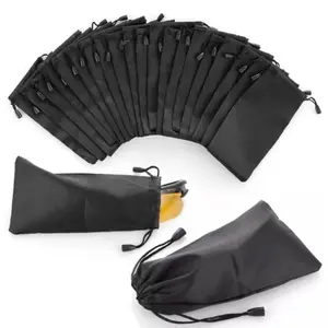 BISA COD 5583 Pouch Sunglasses Bag / Tempat Kacamata Kain Serut / Sarung Kantong / Kantong Kacamata