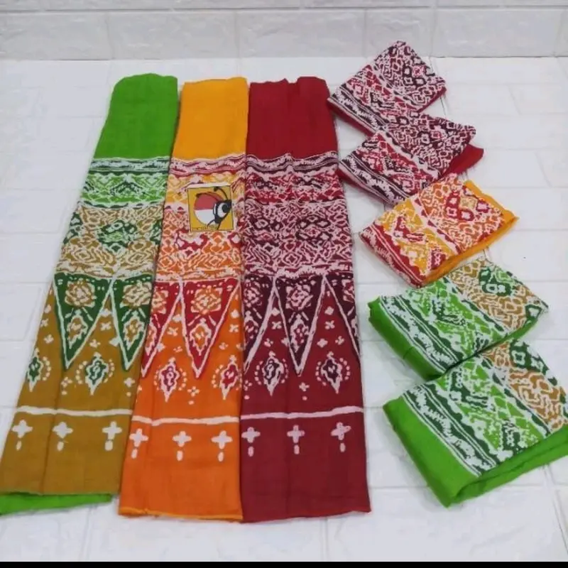 Kain Selendang Tari Sampur Batik Warna Warni Bunga 1