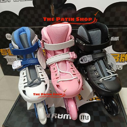 Giày trượt patin trẻ em Sway S2, giày patin  bánh cao su, 2 khóa cứng cho bé. Tặng Túi đựng giày. Patin trẻ em, thanh thiếu niên người lớn bánh cao su phát sáng 8 bánh hàng đẹp giá rẻ