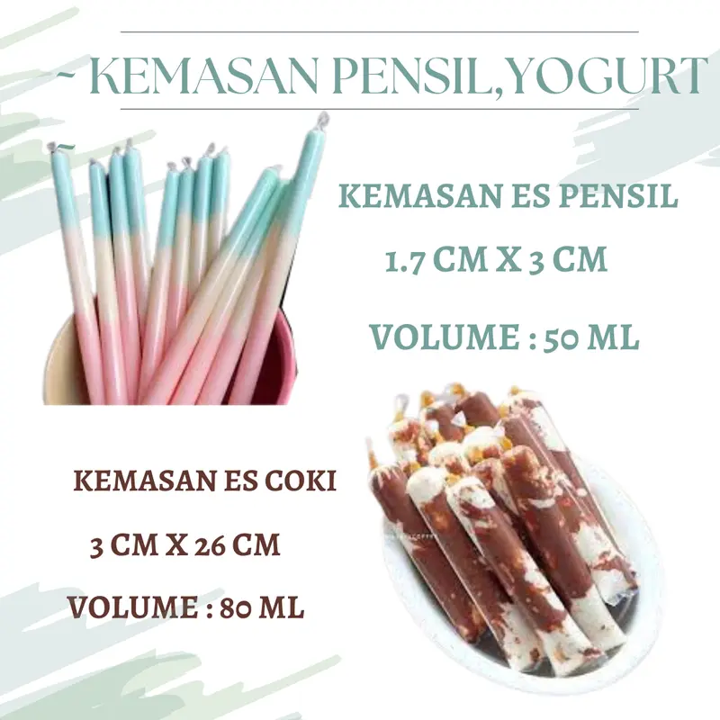 kantong es lilin karakter 250 GRAM KEMASAN ESCOKI KEMASAN ESPENSIL 1