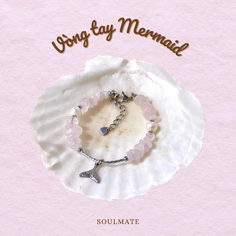Vòng tay MERMAID đá thô kết hợp trai nước mặn - SOULMATE