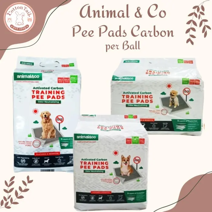 Underpad Carbon Animal & Co Pee Pads Anti Bau Pee Pads Carbon 1 BALL