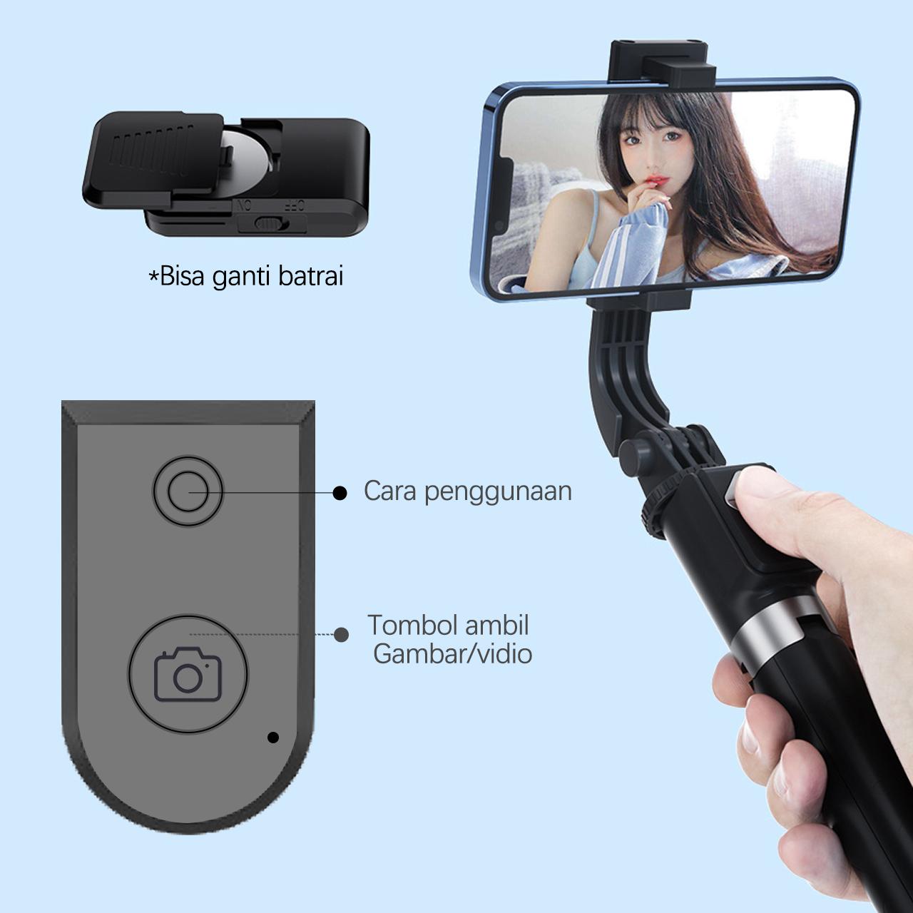 Bluetooth Selfie Stick Tripod Dengan Remote Control Panjang Ponsel Tripod Nirkabel Bluetooth Selfie Stick Handheld Tongsis 170cm