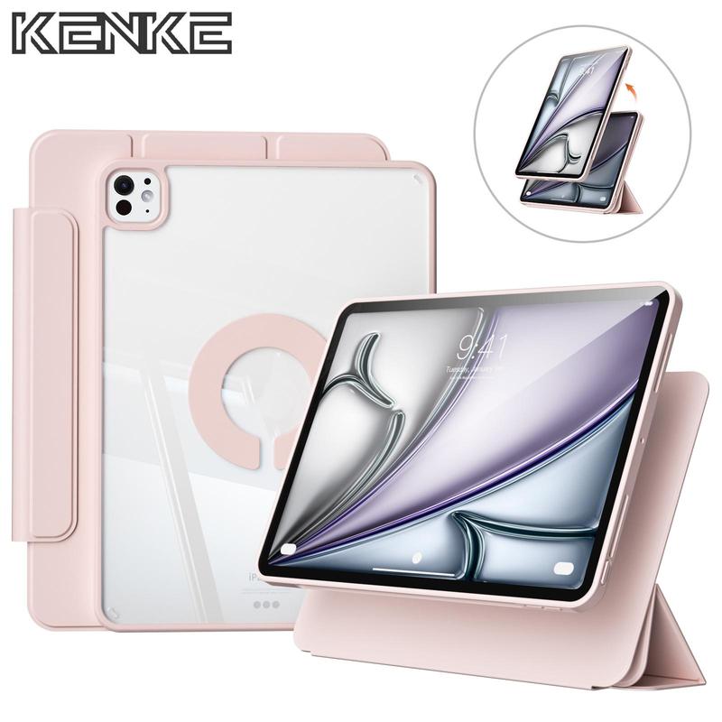 Product Introduction of Magnetic Detachable Tablet Case, 1 Count 360° Rotatable Tablet Protective Cover, Tablet & Computer Accessories Compatible with iPad 14