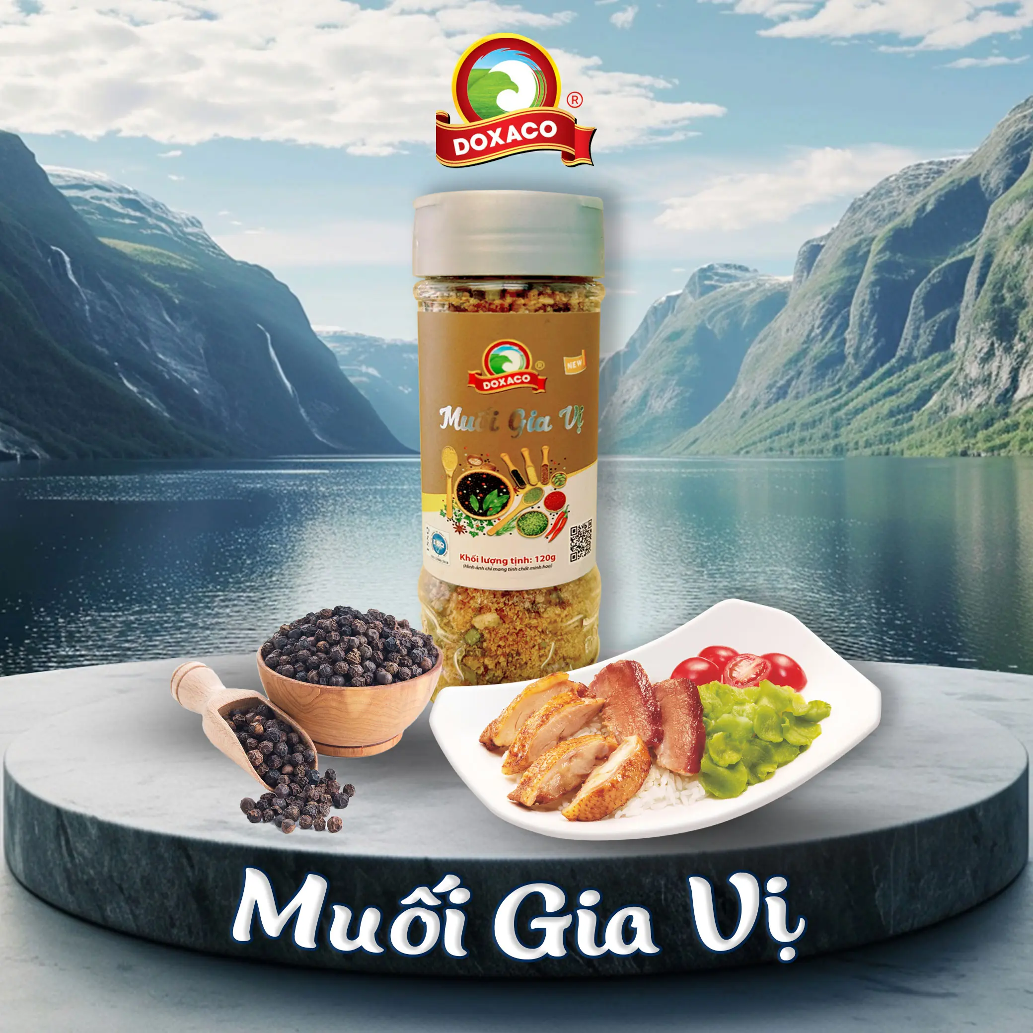 Muối Gia Vị Doxaco 120gr Chìa Khóa Tạo Nên Những Món Ăn Ngon Lành Và Bổ Dưỡng Salt Gia Vị