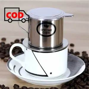 Filter Saring Kopi Vietnam Coffee Drip Pot Bahan Stainless Steel Anti Karat Awet Tahan Lama | Alat Saringan Perlengkapan Barista Cafe Vietnamese Maker