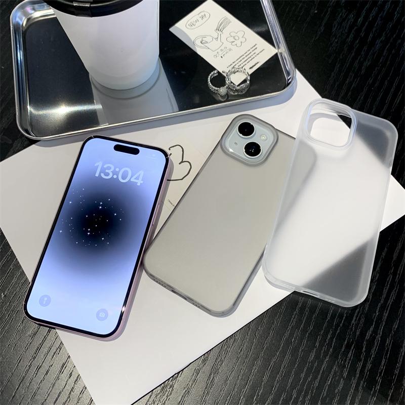 Phone Case, Simple Design, Soft Silicone Material, Transparent, Matte  Black, Suitable for iPhone 16 11 12 13 14 15 Pro Max 7 8 Plus Xs XR SE,  Thick, Shockproof, Back Cover - TikTok Shop Philippines