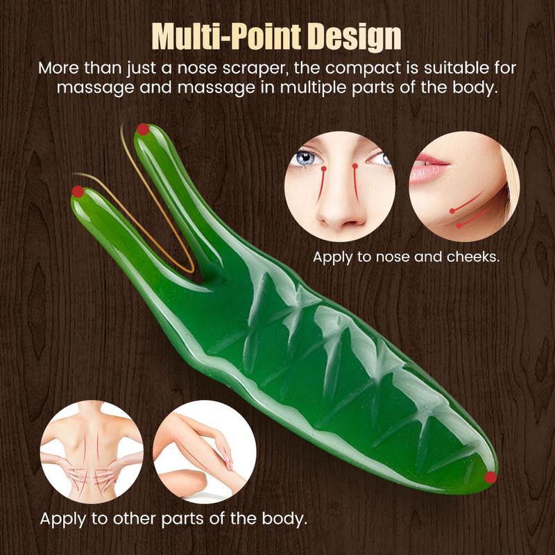Product Introduction of Suolaer Nose Scraping Board, Nose Beauty Lifting and Shaping Device, Nose Slimmer, Resin Massage Scraping Device, Personal Care Beauty Massage Care Tool Skincare Comfort 2