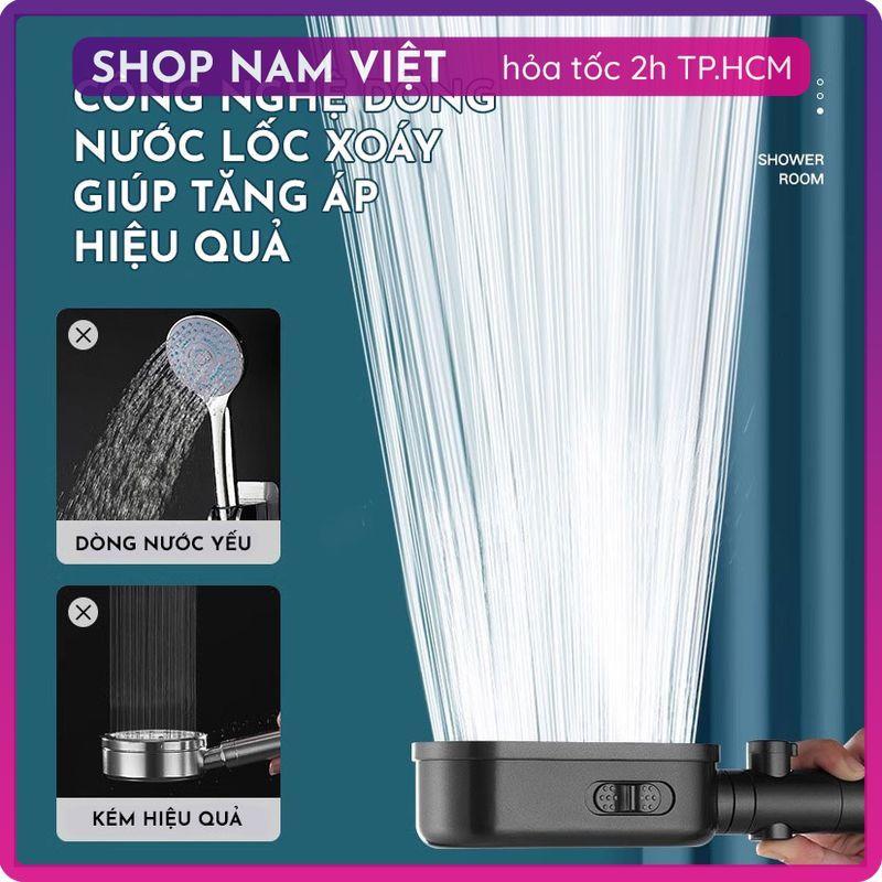 Đầu Vòi Sen Tăng Áp Cao Cấp Có Lọc, 3 Chế Độ Nước 2