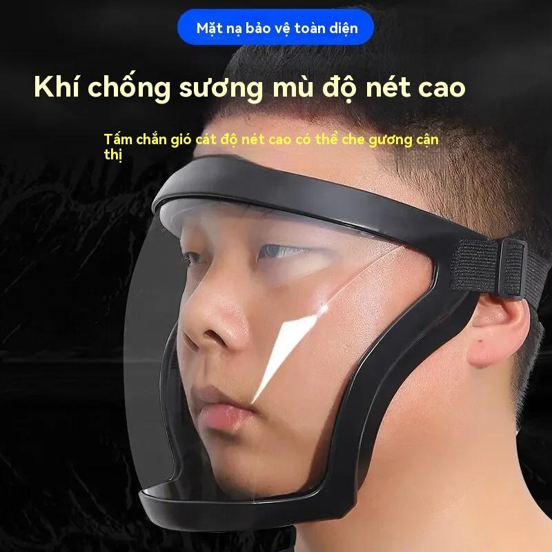Mặt Nạ Che Mặt Bảo Vệ Toàn Mặt, Cỡ Lớn Trong Suốt, Thích Hợp Cho Công Việc, Chống Sương Mù, Tấm Che Bảo Vệ, Thích Hợp Cho Cỏ Sả, Đánh, Mài Và Cắt, Bảo Vệ Chống Bụi 0
