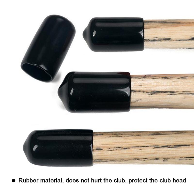 10PCS 13MM Billiard Cue Head Protective Cover Anti-Collision Anti-Wear Rubber Pool Cue Tip Case Billiard Supplies #473223 1
