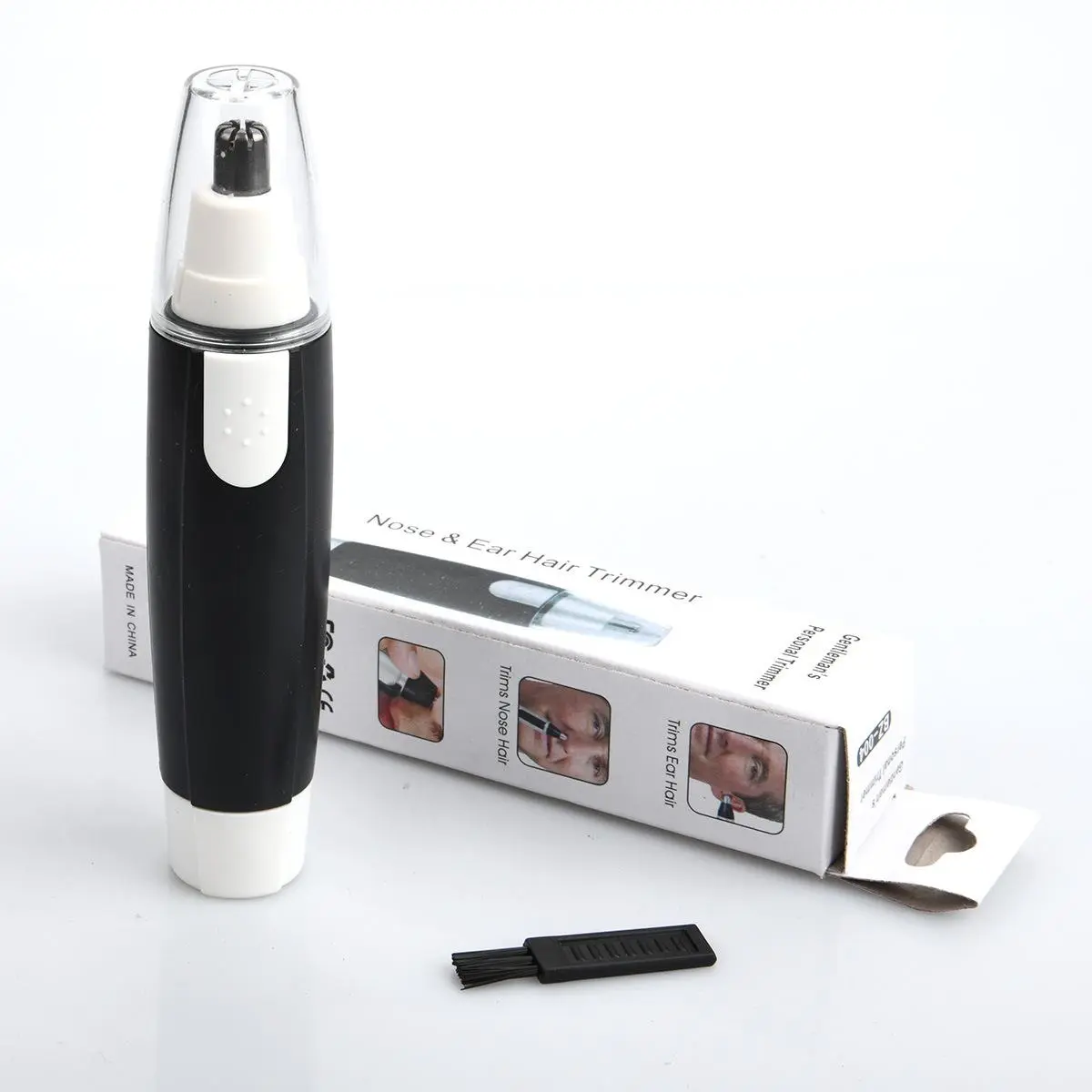 Electric Nose & Ear Hair Trimmer, Versatile Precise Automatic Face Hair Removal Beauty Trimmer Facial Hair Removal Tool for Men & Women, No Battery Provided