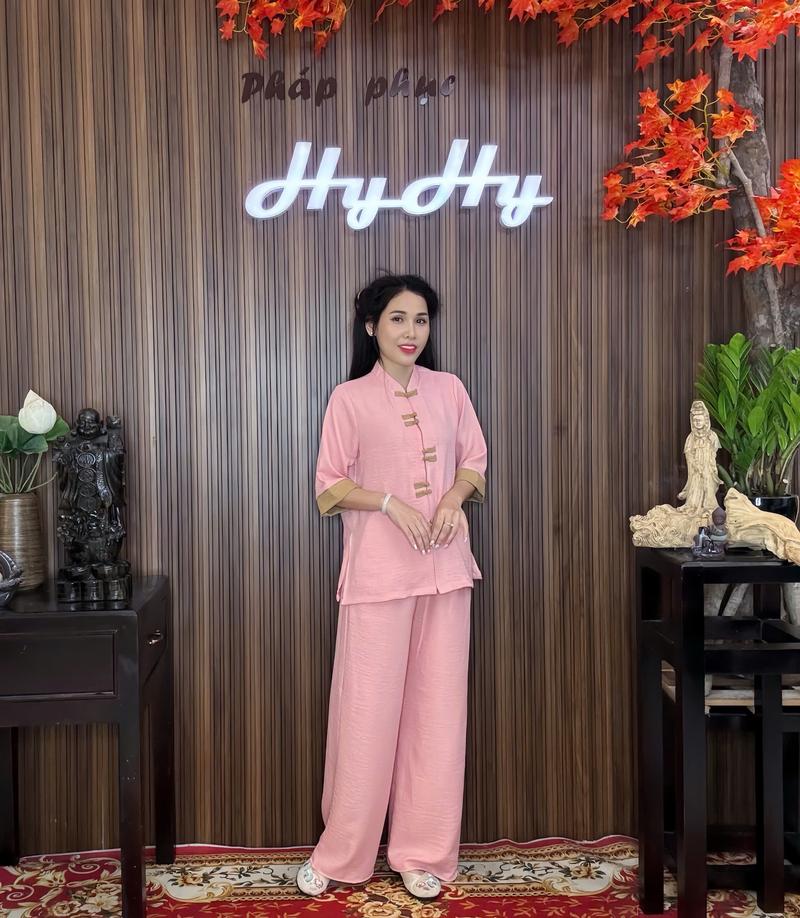 Product Introduction of Hiểu Tâm - Bộ Pháp Phục Lễ Chùa Nữ BigSize Tay Lỡ Phối Màu Trẻ Trung-HyHy 3