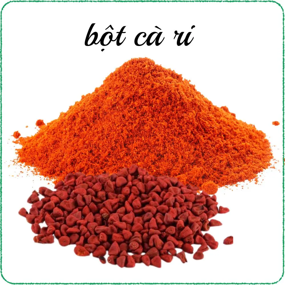 Bột điều màu - Bột cà ri [nguyên chất, túi 1kg]