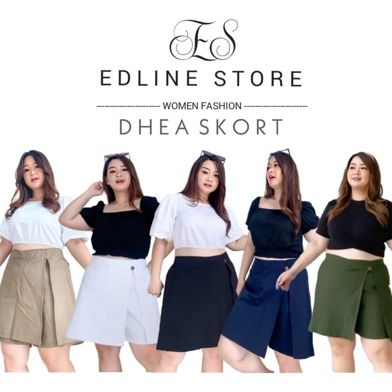 Skort Rok Celana Pendek Wanita Jumbo xxxl Big Size oversize  Bahan Melar Curvy 1