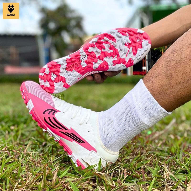 [COMBO 2 QUÀ] Giày đá bóng cổ cao VAPORR 13 PRO đế cao su cho sân cỏ nhân tạo do WAKA sản xuất (khâu full đế) Giày bóng đá VAPORR 14 Sport Thể Dục Chống Trơn Trượt