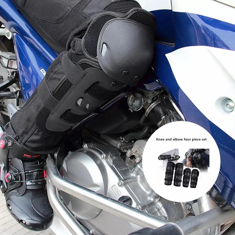 4pcs/set F-0X Motor pad MOTORCYCLE RACING 4 IN 1 KNEE AND ELBOW BODY GUARD SET