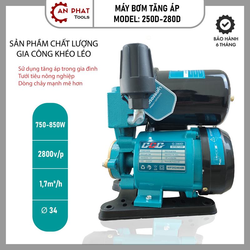  Máy bơm tăng áp cao áp GGG - G250D G280D. Công suất 750 - 800W. Công suất cao đóng ngắt tự động - Bảo Hành 06 tháng 