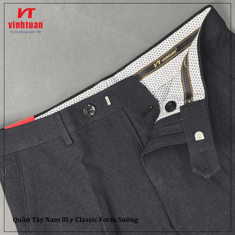 Quần Tây Nam Dáng Đứng 0Ly Vĩnh Tuấn Form Suông B904 - Sale Xả Kho, Size 29-40, Ống 18-22cm, Ong Menswear 1