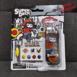 BISA COD Mainan Die Cast FingerBoard Skateboard Jari Mainan Miniatur Skate board untuk jari tangan motif keren Kado Permainan