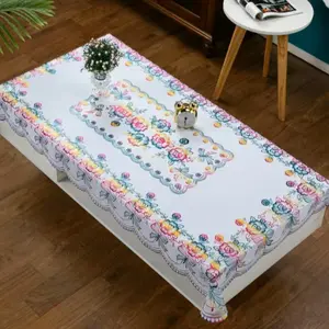 Taplak Meja Tamu Ukuran 90X150cm Taplak Meja Makan Persegi Alas Meja Anti Air & Anti Noda Alas Meja D-A
