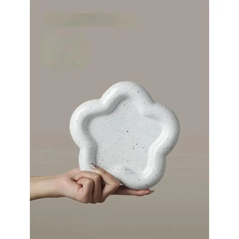 Khay Đám Mây Sáng Tạo, Phong Cách Bắc Âu Ins, Đĩa Để Bàn, Thích Hợp Cho Món Tráng Miệng, Bánh Ngọt, Bít Tết, Salad, Trái Tim Và Trái Cây Bằng Gốm, Đồ Trang Trí 6