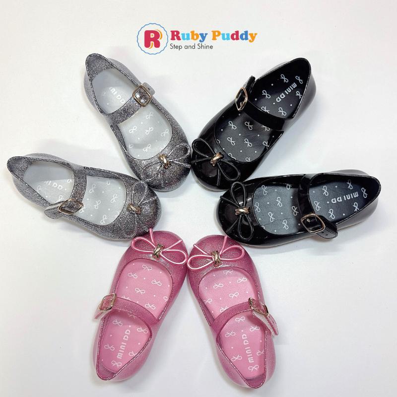 Giày Búp Bê Nhựa Thơm Chính Hãng Mềm Dẻo Chống Trơn Trượt Đi Trời Mưa Thoải Mái Dành Cho Bé Từ 1-8 Tuổi