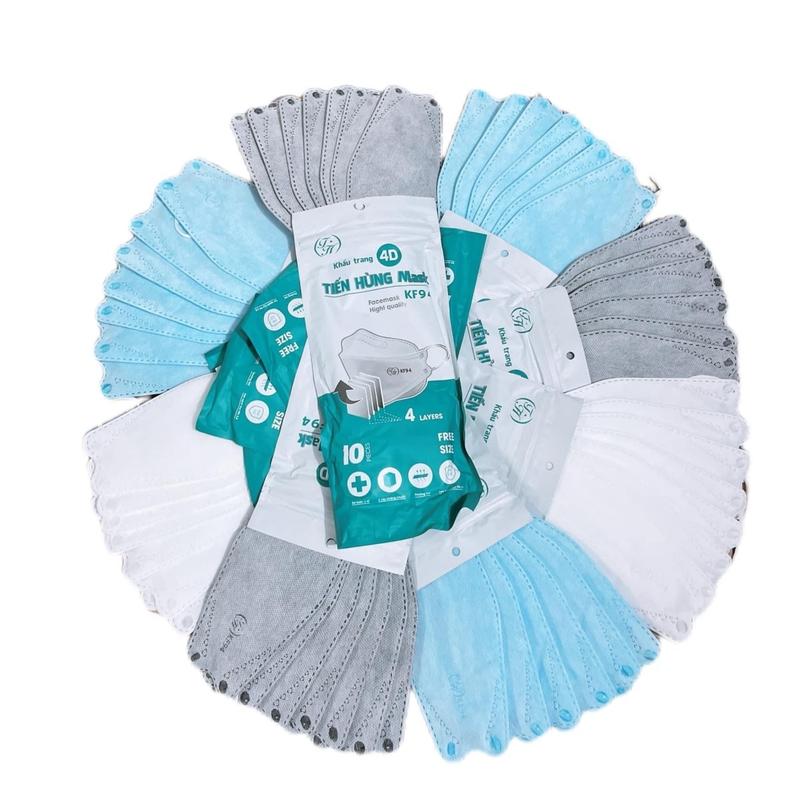 100 Cái Khẩu Trang KF94 Tiến Hùng 4 lớp kháng khuẩn Dùng một lần