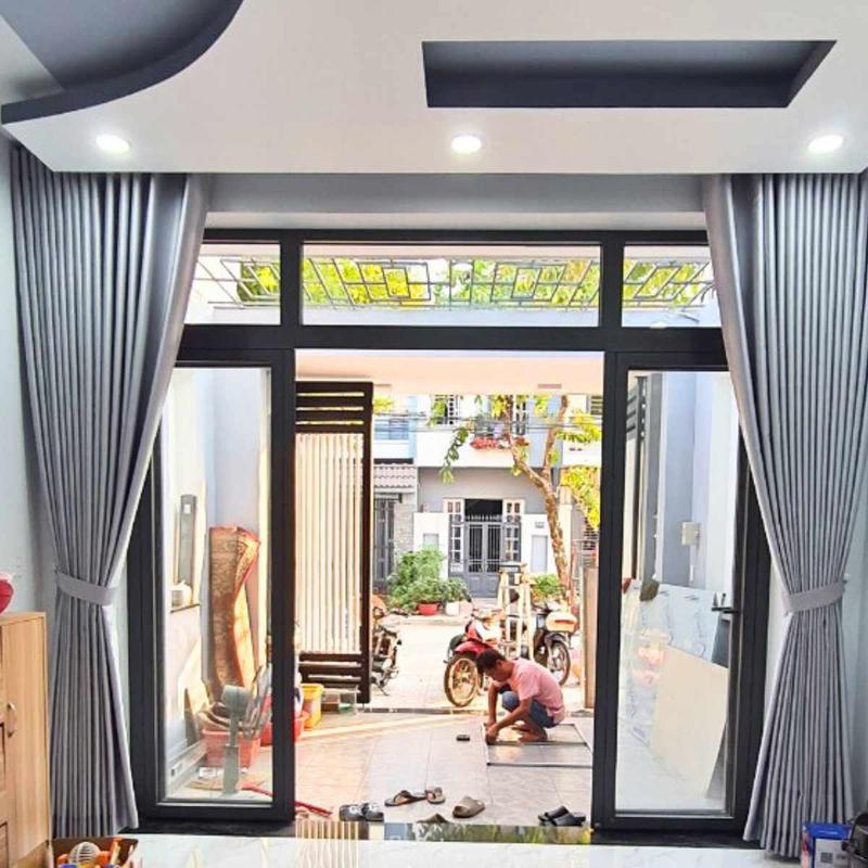 Rèm cửa màu xám bạc ( mua gấp 2 hoặc 2.5 lần kích thước cửa để - TikTok ...
