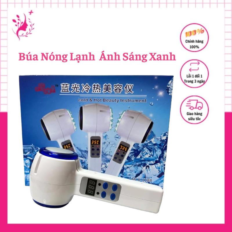 Búa Ánh Sáng Sinh Học Nóng Lạnh - Búa Xanh - Giúp Dịu Da - Điện Di Tinh Chất Bảo Hành 6 Tháng