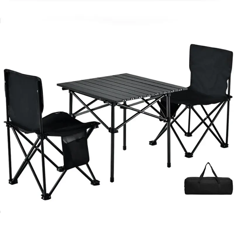 Set Meja dan Kerusi Luaran, Lipat, Kerusi Riadah Pantai, Mudah Alih, Sesuai untuk Perjalanan, Meja dan Kerusi Berkelah Furniture waranti pembekal my waranti pengilang tanah besar china Europe & America Off-white