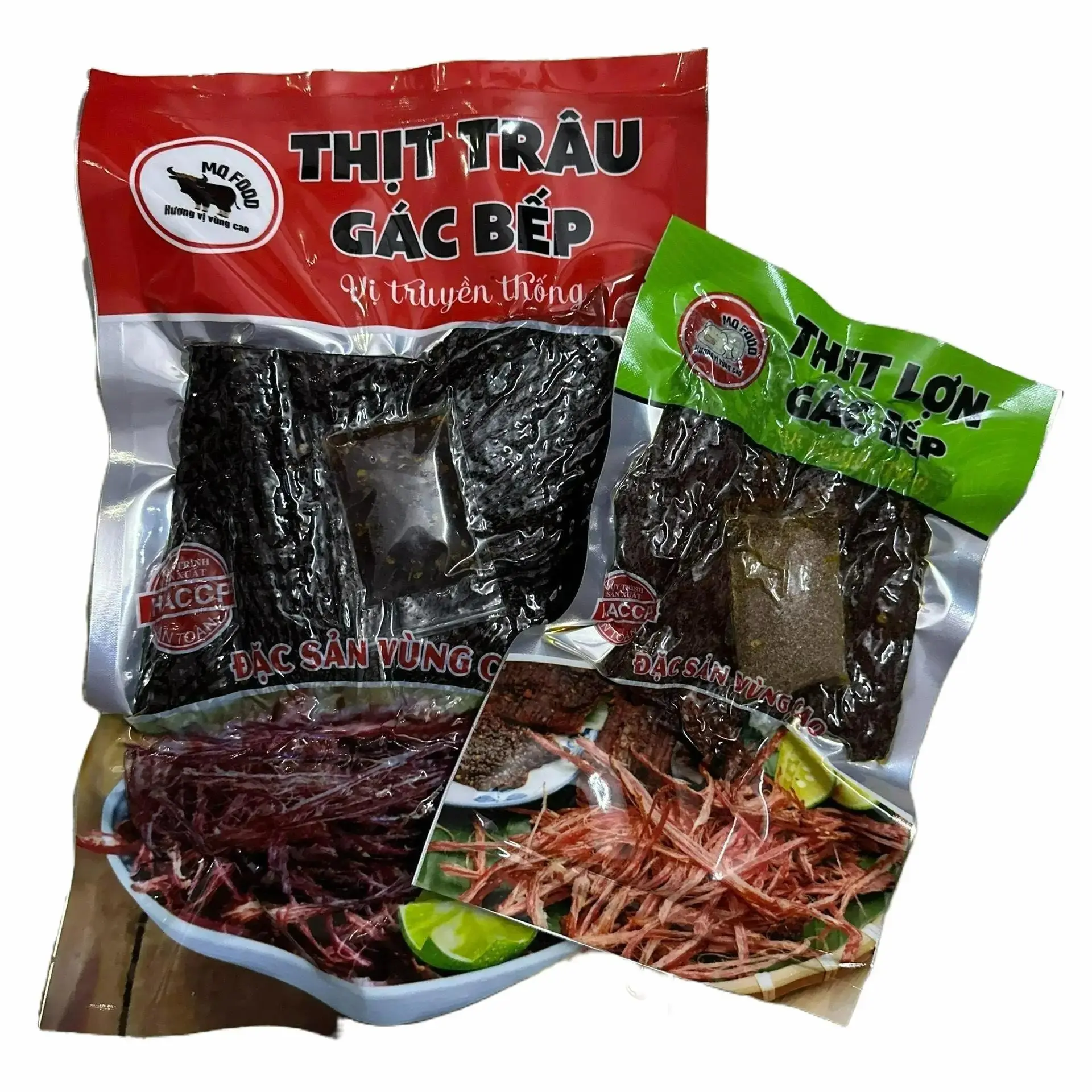COMBO Quà Tặng - 500G TRÂU TẶNG 200G LỢN GÁC BẾP ( kèm 1 gói chẩm chéo) Snack Ăn Vặt