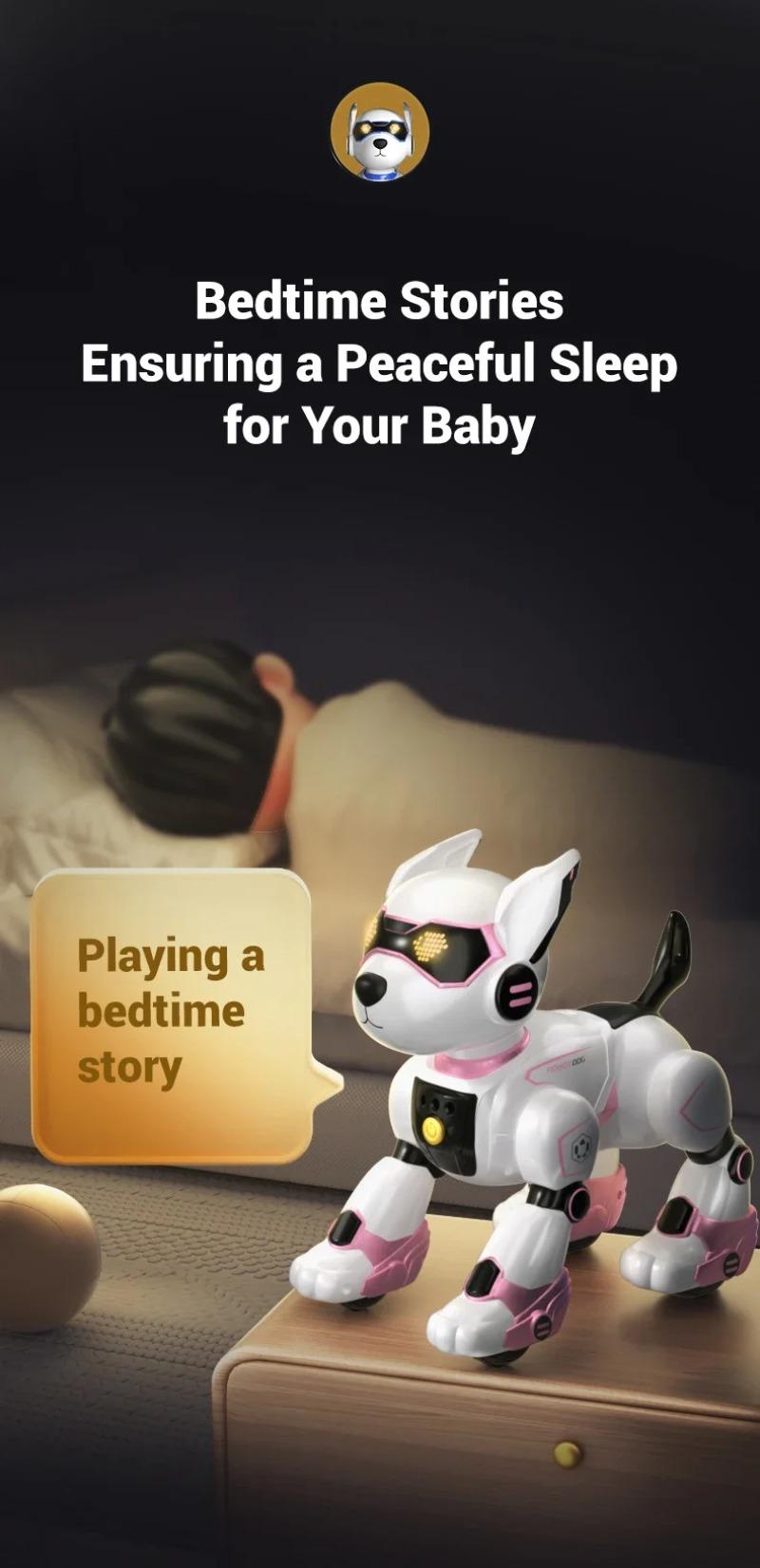 Product Introduction of New R27 Intelligent Voice Dialogue Electronic Pet Children's Intelligent Programming Puzzle Toy Remote Control Machine Dog Toy 18