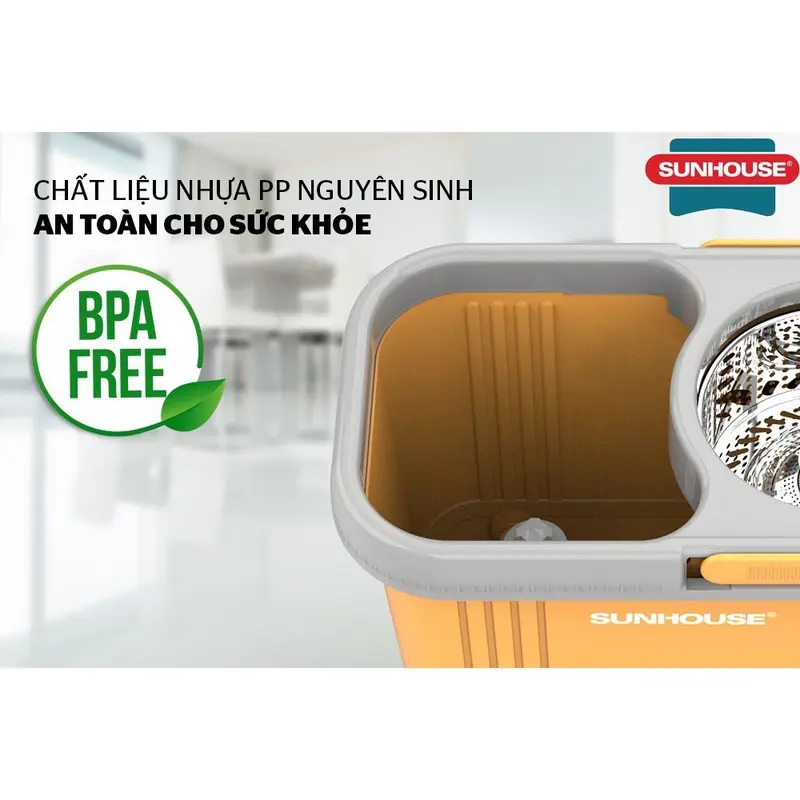 Bộ lau nhà xoay 360 độ SUNHOUSE KS-CL350PB 2