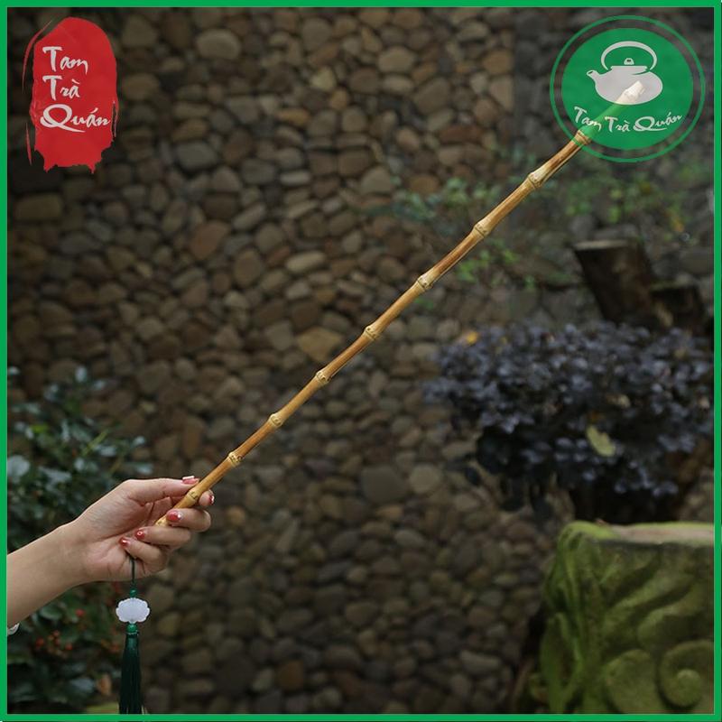 Cành tre giảng bài, duy trì nề nếp gia đình kèm ngọc bội 58cm Decor Phòng 2