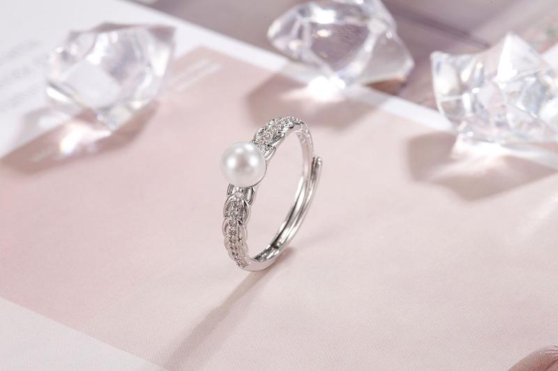 Product Introduction of Light Luxury Wheat Pearl Ring |   Antique Style Zircon Opening Adjustable Ring |   Special-Interest Design Women's Index Finger Ring |   All-Matching Daily High-Grade Accessories 1
