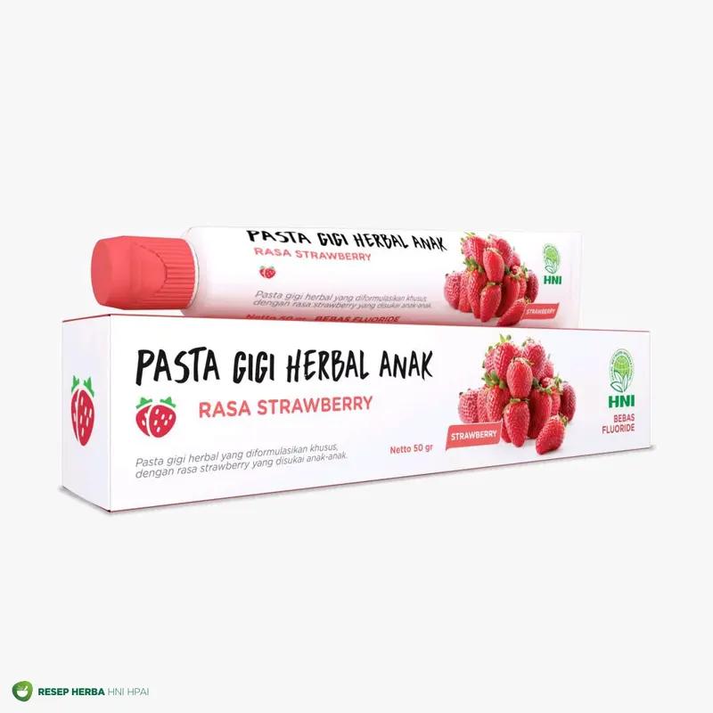 Pasta Gigi Herbal Anak Rasa Strawberry HNI HPAI - Bebas Flouride 0