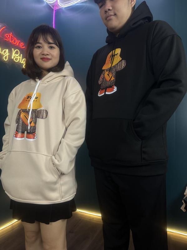 Áo nỉ Big size in hình Gấu Free chất liệu nỉ bông dày dặn ,co dãn 3 10 Menswear Nam Hoodie Dài Tay