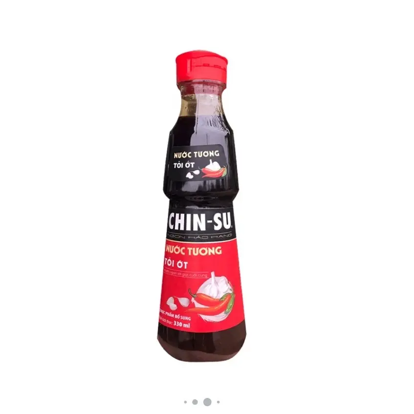 ￼Nước Tương Xì Dầu Chinsu Tỏi Ớt Chai 330ml