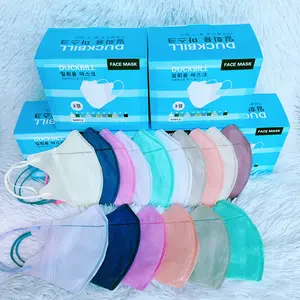 [cod] Duckbill warna Masker 3ply Sekali pakai Setiap kotak 50 pcs Campur warna murah Nyaman dan bernapas Plain Mask color Karet Dewasa