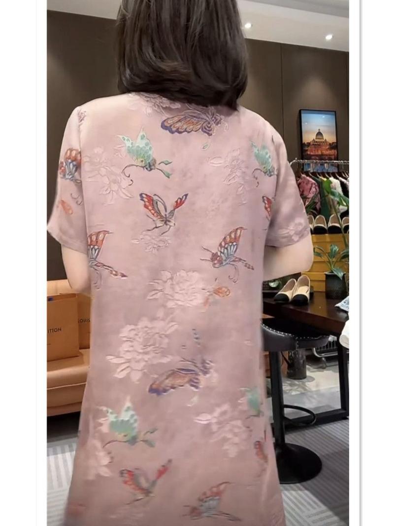 Product Introduction of T71483# Dress For Women Vintage Age-reducing Loose Dress Women Cheongsam Elegant Summer New Arrival Flower Printing Womens Dresses 5