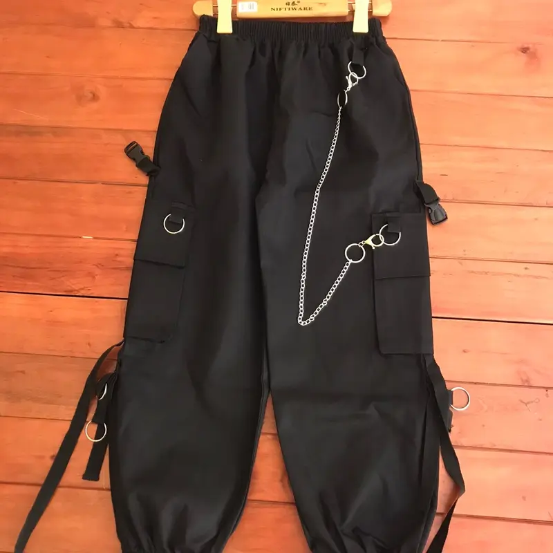 Quần túi  hộp khuy cài  kèm  phụ kiện sai 40-62kg nam nu mặc  ok Pants Kaki Đen Women Menswear Kem Quần Âu quana unam 6